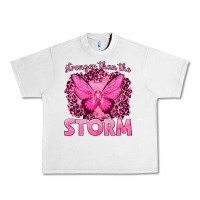 Stronger Than The Storm Breast Cancer Urban Heavy Tee | Teevron