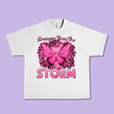 Stronger Than The Storm Breast Cancer Urban Heavy Tee Designed By Texasbilliewilder