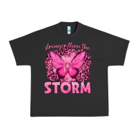 Pigment Black Stronger Than The Storm Breast Cancer Urban Heavy Tee - texasbilliewilder