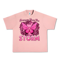 Salmon Stronger Than The Storm Breast Cancer Urban Heavy Tee - texasbilliewilder