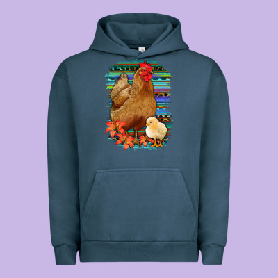 Chicken With Chick Urban Hoodie Designed By Bettercallsaul