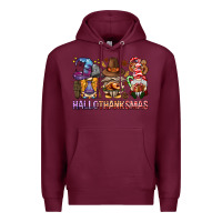 Burgundy hallothanksmas gnomies bbs Premium Hoodie - BundleAndBundleShop