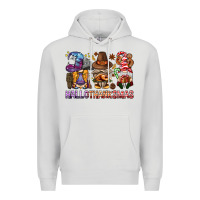 Dove Grey hallothanksmas gnomies bbs Premium Hoodie - BundleAndBundleShop