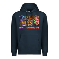 Navy hallothanksmas gnomies bbs Premium Hoodie - BundleAndBundleShop