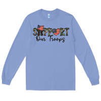 Colony Blue support our troops Long Sleeve Tee - CowhideDigitalArt