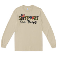 Mushroom support our troops Long Sleeve Tee - CowhideDigitalArt