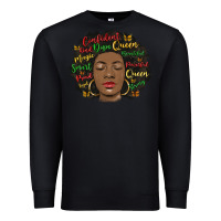 Black afro diva Premium Sweatshirt - MaliasSmallBusiness