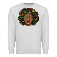 Dove Grey afro diva Premium Sweatshirt - MaliasSmallBusiness