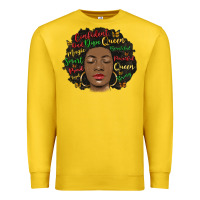 Lemon afro diva Premium Sweatshirt - MaliasSmallBusiness