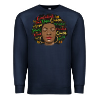 Navy afro diva Premium Sweatshirt - MaliasSmallBusiness