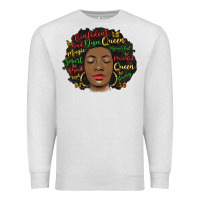 Oatmeal Heather afro diva Premium Sweatshirt - MaliasSmallBusiness