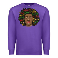 Purple afro diva Premium Sweatshirt - MaliasSmallBusiness