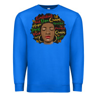 True Royal afro diva Premium Sweatshirt - MaliasSmallBusiness