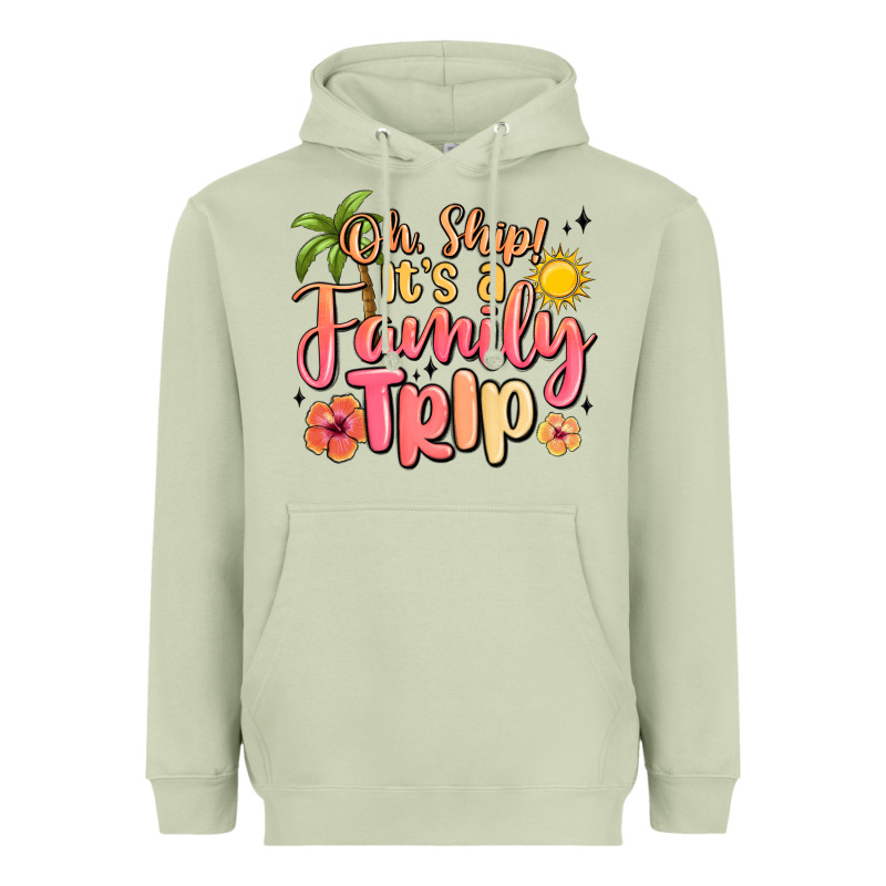 Oh Ship Its A Family Trip Summer Vacation Heavyweight Hoodie by MaliasSmallBusiness | Teevron