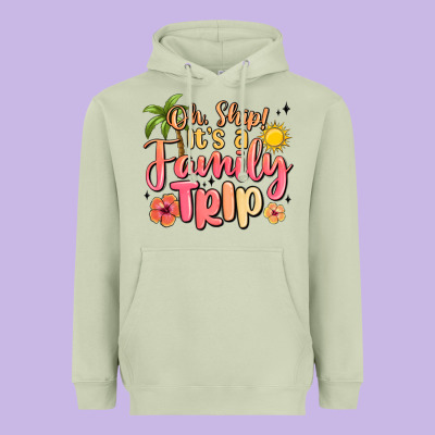 Oh Ship Its A Family Trip Summer Vacation Heavyweight Hoodie Designed By Maliassmallbusiness