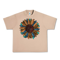 Burro fall tooled lather leopard Urban Heavy Tee - RanaPortraitStore