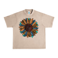 French Oak fall tooled lather leopard Urban Heavy Tee - RanaPortraitStore