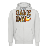 Dove Grey game day soccer Zipper Hoodie - JahusDesignShop