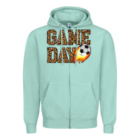 Seafoam game day soccer Zipper Hoodie - JahusDesignShop