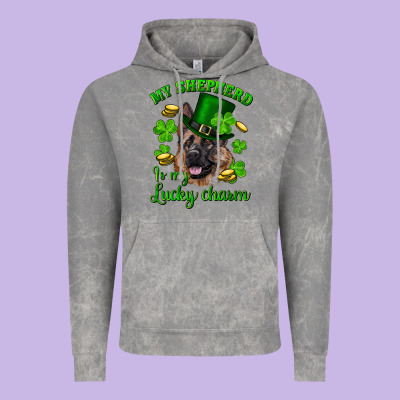 Vintage Hoodie st.patrick's day my shepherd is my lucky charm