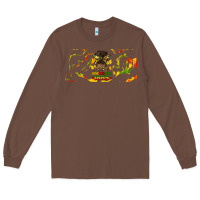 Chestnut juneteenth afro messy bun libbey glass Long Sleeve Tee - HRA Design Shop
