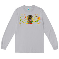 Moon Dust juneteenth afro messy bun libbey glass Long Sleeve Tee - HRA Design Shop