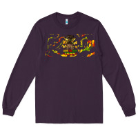 Plum juneteenth afro messy bun libbey glass Long Sleeve Tee - HRA Design Shop