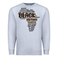 Heather Grey black history month Premium Sweatshirt - MaliasSmallBusiness