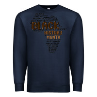 Navy black history month Premium Sweatshirt - MaliasSmallBusiness