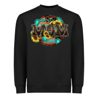 Black western mom Heavyweight Sweatshirt - Zillion Design Studio