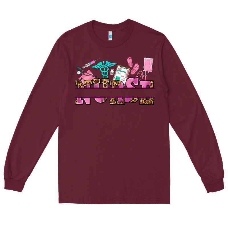 Nurse Custom Name Long Sleeve Tee by AdoDesignShop | Teevron