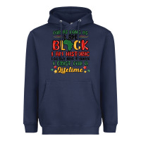 Navy black history month malia Heavyweight Hoodie - MaliasSmallBusiness