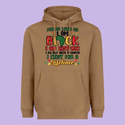 Black History Month Malia Heavyweight Hoodie Designed By Maliassmallbusiness