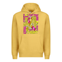 Antique Gold breast cancer softball ribbon love cure fight bbs Premium Hoodie - BundleAndBundleShop