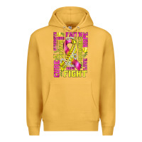 Mustard breast cancer softball ribbon love cure fight bbs Premium Hoodie - BundleAndBundleShop