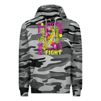 Slate Camo breast cancer softball ribbon love cure fight bbs Premium Hoodie - BundleAndBundleShop