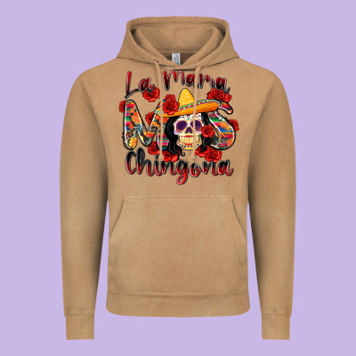 La Mama Mas Chingona Vintage Hoodie Designed By Zillion Design Studio