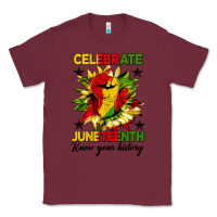 Burgundy celebrate juneteenth know your history Classic Tee - HRA Design Shop