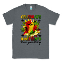 Charcoal Heather celebrate juneteenth know your history Classic Tee - HRA Design Shop