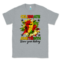 Heather Grey celebrate juneteenth know your history Classic Tee - HRA Design Shop
