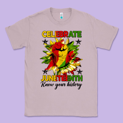 Celebrate Juneteenth Know Your History Classic Tee Designed By Hra Design Shop