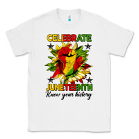 White celebrate juneteenth know your history Classic Tee - HRA Design Shop