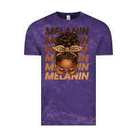 Cloud Purple melanin afro messy bun Vintage Tee - texasbilliewilder