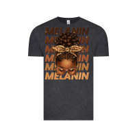 Vintage Black melanin afro messy bun Vintage Tee - texasbilliewilder