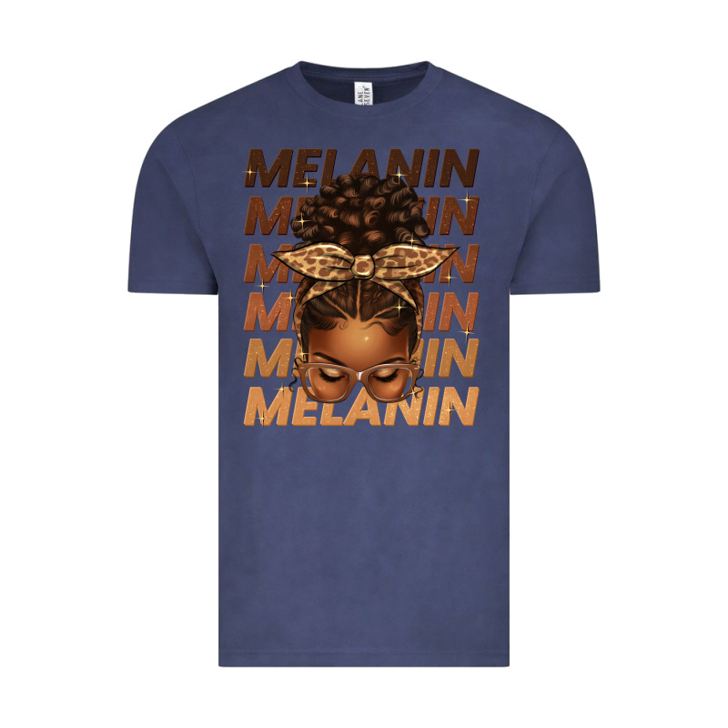 Melanin Afro Messy Bun Vintage Tee by texasbilliewilder | Teevron