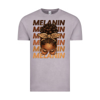 Vintage Zinc melanin afro messy bun Vintage Tee - texasbilliewilder