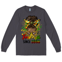 Smoke free ish since 1865 afro messy bun Long Sleeve Tee - HRA Design Shop