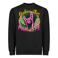 Black rockin' the mom life Heavyweight Sweatshirt - Zillion Design Studio