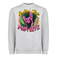 Heather Grey rockin' the mom life Heavyweight Sweatshirt - Zillion Design Studio
