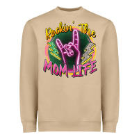 Mushroom rockin' the mom life Heavyweight Sweatshirt - Zillion Design Studio
